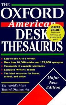 Hardcover The Oxford American Desk Thesaurus Book
