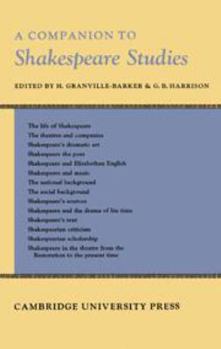 Hardcover Companion to Shakespeare Studies Book