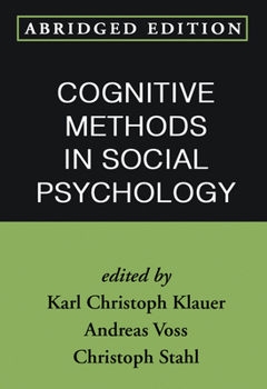 Paperback Cognitive Methods in Social Psychology, Abridged Edition Book