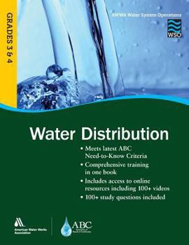 Paperback Water System Operations (Wso) Water Distribution, Grades III & IV Book