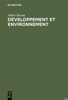 Hardcover Développement et environnement [French] Book