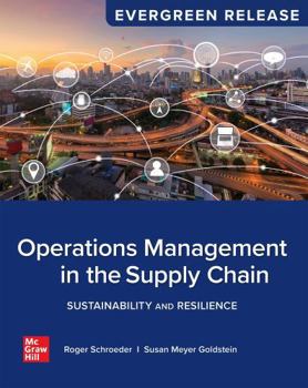 Hardcover Operations Management in the Supply Chain: Sustainability and Resilience: 2027 Release Book