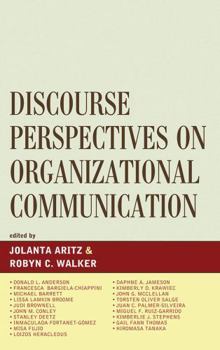 Hardcover Discourse Perspectives on Organizational Communication Book