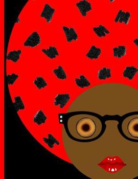 Paperback I Am Everything: Black African Woman with Red and Black Afro Hair: College Ruled Notebook Book