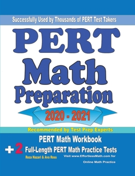 Paperback PERT Math Preparation 2020 - 2021: PERT Math Preparation 2020 - 2021 Book