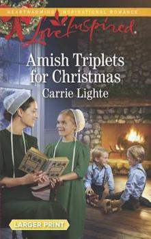 Mass Market Paperback Amish Triplets for Christmas [Large Print] Book