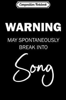 Composition Notebook: Funny Musical Theatre gift idea for Musical Theatre Actor  Journal/Notebook Blank Lined Ruled 6x9 100 Pages