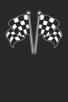Paperback Notebook: Racing Flag Ruled Book