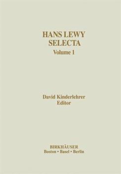 Hardcover Hans Lewy Selecta: Volume 1 Book
