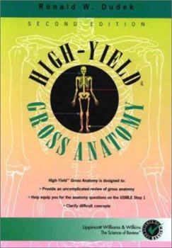 Paperback High Yield Gross Anatomy Book