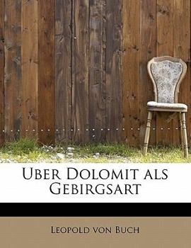 Uber Dolomit Als Gebirgsart