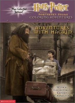 Paperback Harry Potter Adventures with Hagrid Coloring/Activity Book [With Tattoo Sheet] Book