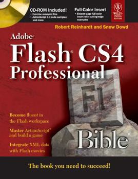 Paperback Adobe Flash CS4 Professional Bible, w/CD Book