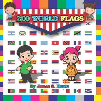 Paperback 200 World Flags: Discover The Flags Countries And Capitals Of The World Book