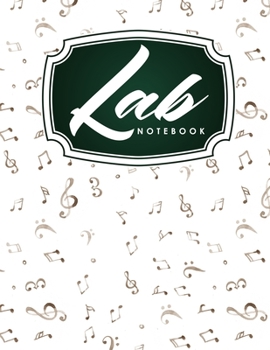 Paperback Lab Notebook: Chemistry Lab Notebook, Lab Notebook Paper, Lab Notebook For Kids, Scientific Lab Notebook, Music Lover Cover Book