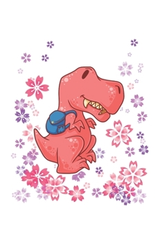 Paperback Funny School T-Rex Dinosaur Notebook: Graph Paper Journal 6x9 - 120 Pages Book