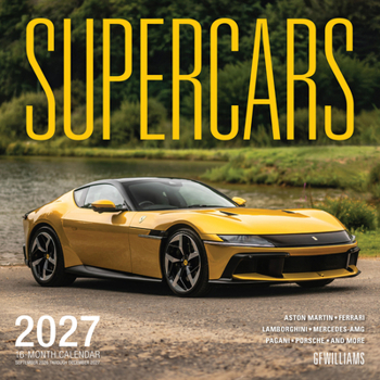 Misc. Supercars 2027: 16-Month Calendar--September 2026 Through December 2027 Book