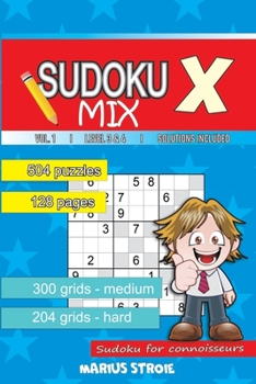 Paperback Sudoku X - MIX, vol. 1 Book