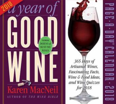 Calendar A Year of Good Wine Page-A-Day Calendar 2018 Book