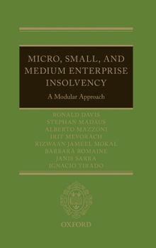 Hardcover Micro, Small, and Medium Enterprise Insolvency: A Modular Approach Book