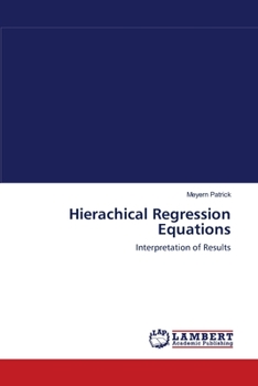 Paperback Hierachical Regression Equations Book