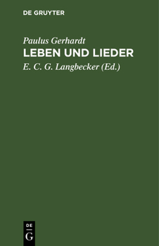 Hardcover Leben Und Lieder [German] Book