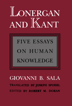 Paperback Lonergan and Kant Book