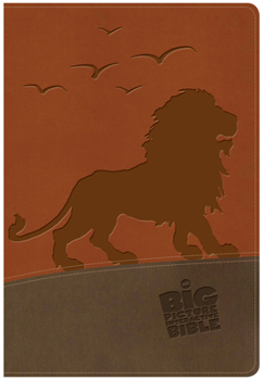 Imitation Leather NKJV Big Picture Interactive Bible, Lion LeatherTouch Book