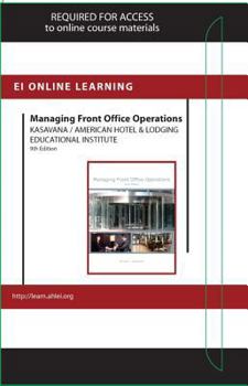 Hardcover Managing Front Office Operations Online Component (Ahlei) -- Access Card Book