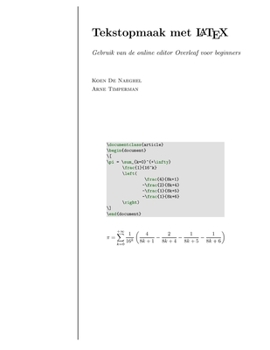 Paperback Tekstopmaak met LaTeX Gebruik van de online editor Overleaf voor beginners [Dutch] Book