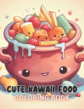 Cute Kawaii Food Coloring Book for Kids: High Quality +100 Beautiful Designs for All Ages B0CP5P99GR Book Cover