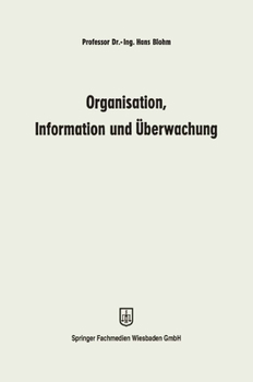 Paperback Organisation, Information und Überwachung [German] Book