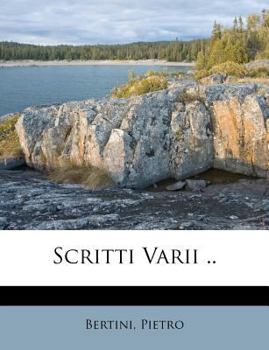 Paperback Scritti Varii .. [Italian] Book