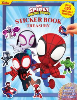 Hardcover Marvel Spidey & Amaz. Friends Sticker Book Treasury Book