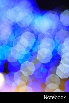 Notebook: Bokeh, Bleu, Bleu Clair, Neon Carnet / Journal / Livre d'écriture / Calepin / Agenda / Notes - 6 x 9 pouces (15,24 x 22,86 cm), 150 pages, surface brillante.