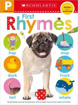 Paperback Get Ready for Pre-K Skills Workbook: First Rhymes (Scholastic Early Learners) Book