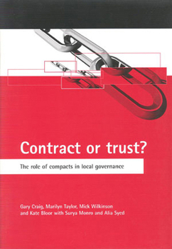 Paperback Contract or Trust?: The Role of Compacts in Local Governance Book