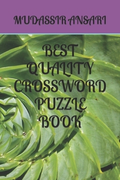 Paperback Best Quality Crossword Puzzle Book