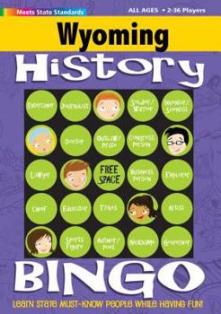 Hardcover Wyoming History Bingo Game Book