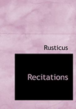 Paperback Recitations [Large Print] Book