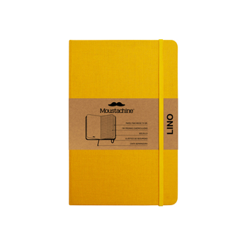 Paperback Moustachine Classic Linen Pocket Sunflower Yellow Squared Flex Book