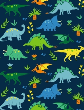 Paperback Dinosaur Notebook: College Ruled Paper, Lined Sheets Pages For Writing Taking Notes Pads, Wide Ruled Notepad, Journal To Write in, Notebo Book