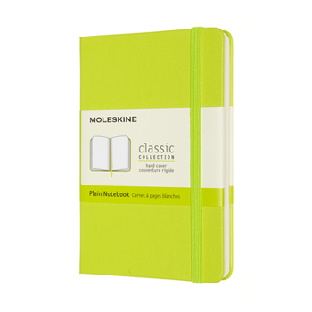 Hardcover Moleskine Classic Notebook, Pocket, Plain, Lemon Green, Hard Cover (3.5 X 5.5) Book