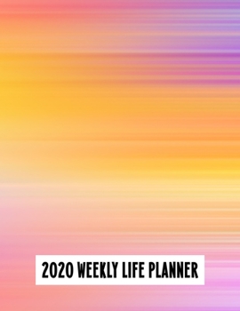 Paperback 2020 Weekly Life Planner: Pink Watercolor Abstract Daily & Weekly Format Calendar for Women Book