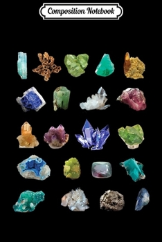Composition Notebook: Gems Minerals Crystal Rock  Journal/Notebook Blank Lined Ruled 6x9 100 Pages