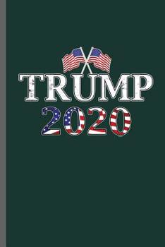 Trump 2020: American Flag USA President Donald Trump Liberty Political Trump Make Liberals Cry Again Gift Day Communism Democrat Activist Impeach 45 ... gift (6"x9") Dot Grid notebook to write in