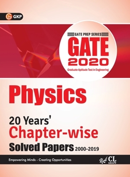 Paperback GATE 2020 - Chapter-wise Previous Solved Papers - 20 Years' Solved Papers (2000-2019)- Physics Book
