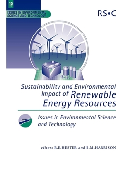 Paperback Sustainability and Environmental Impact of Renewable Energy Sources Book