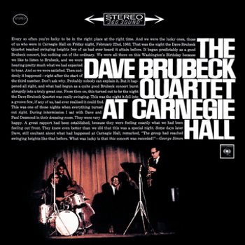 Music - CD Dave Brubeck Quartet at Carnegie Hall Book