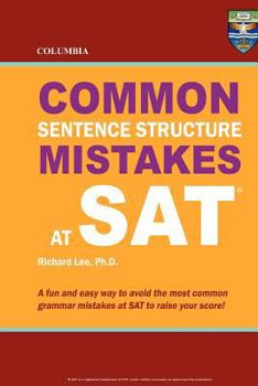 Paperback Columbia Common Sentence Structure Mistakes at SAT Book